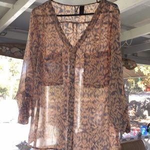Size XL peach & gray new no tag